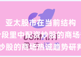 亚太股市在当前结构性行情阶段里中配资炒股的商场热诚趋势研判